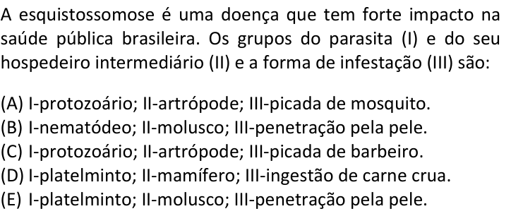 Questão 29 no caderno  da FUVEST 2019