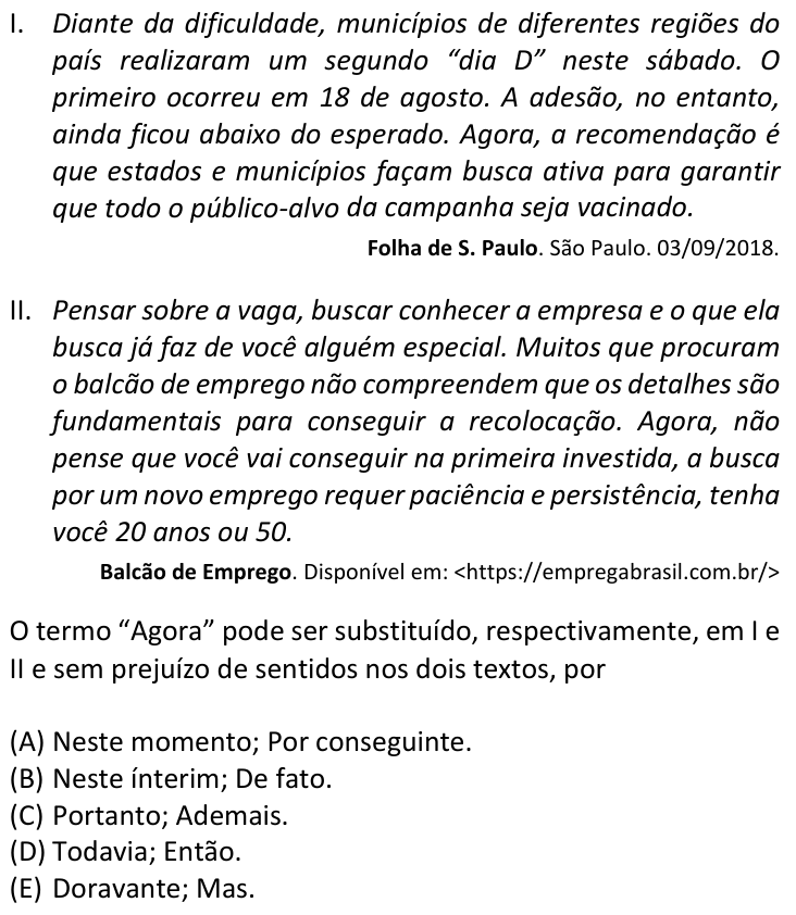 Questão 63 no caderno  da FUVEST 2019