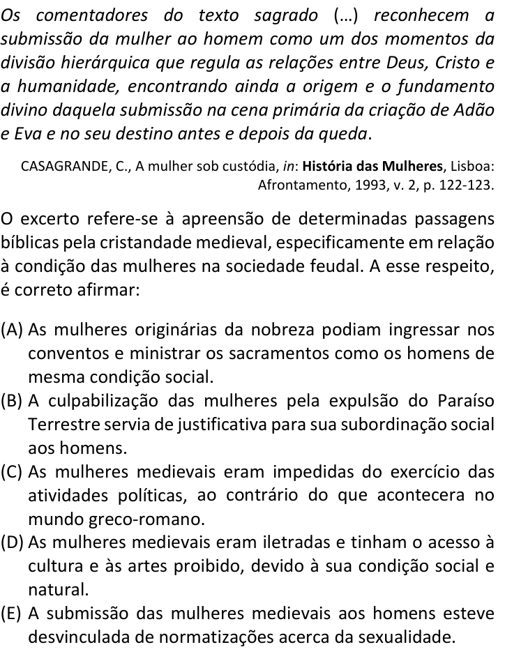 Questão 81 no caderno  da FUVEST 2019