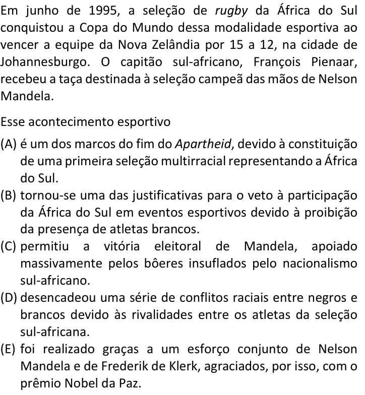 Questão 88 no caderno  da FUVEST 2019