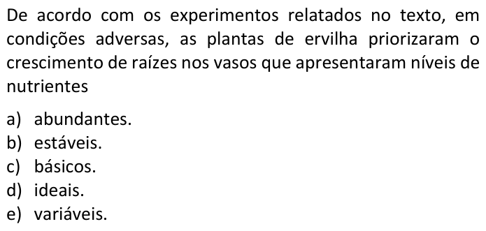 Questão 21 no caderno  da FUVEST 2017