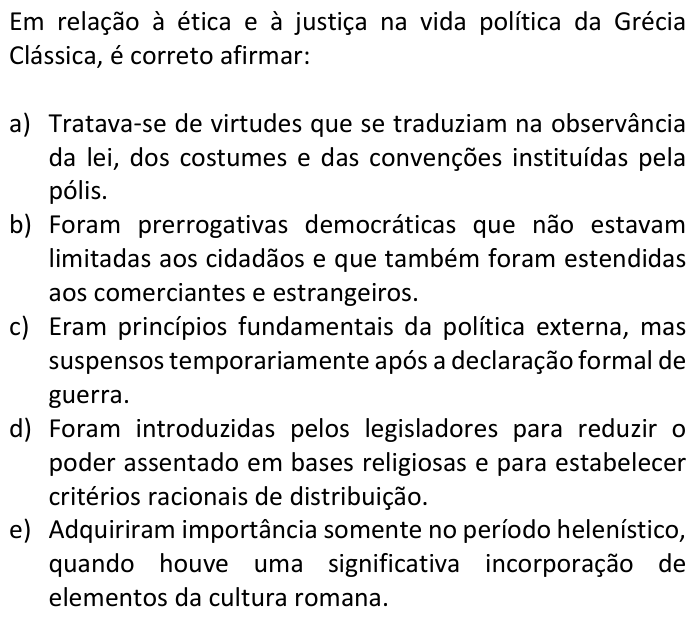 Questão 25 no caderno  da FUVEST 2017