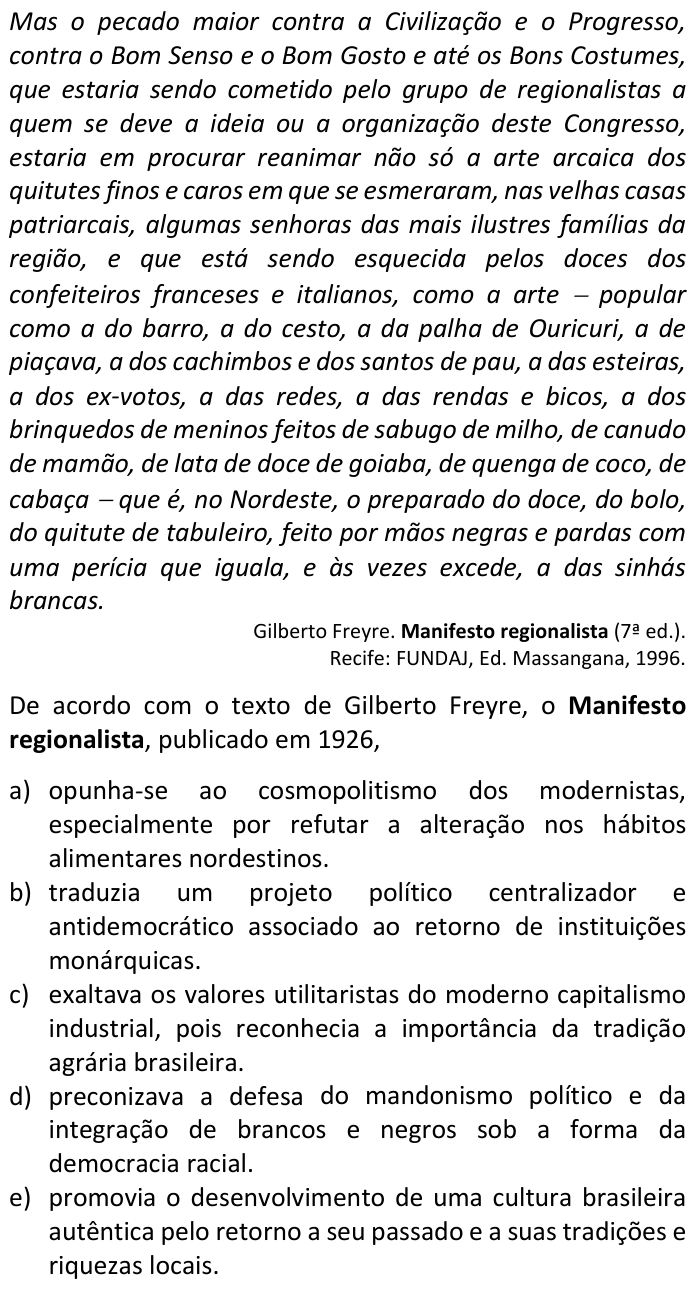 Questão 32 no caderno  da FUVEST 2017