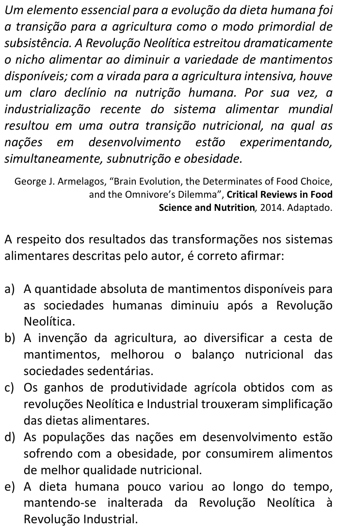 Questão 34 no caderno  da FUVEST 2017