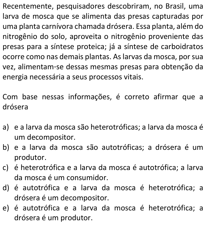 Questão 55 no caderno  da FUVEST 2017