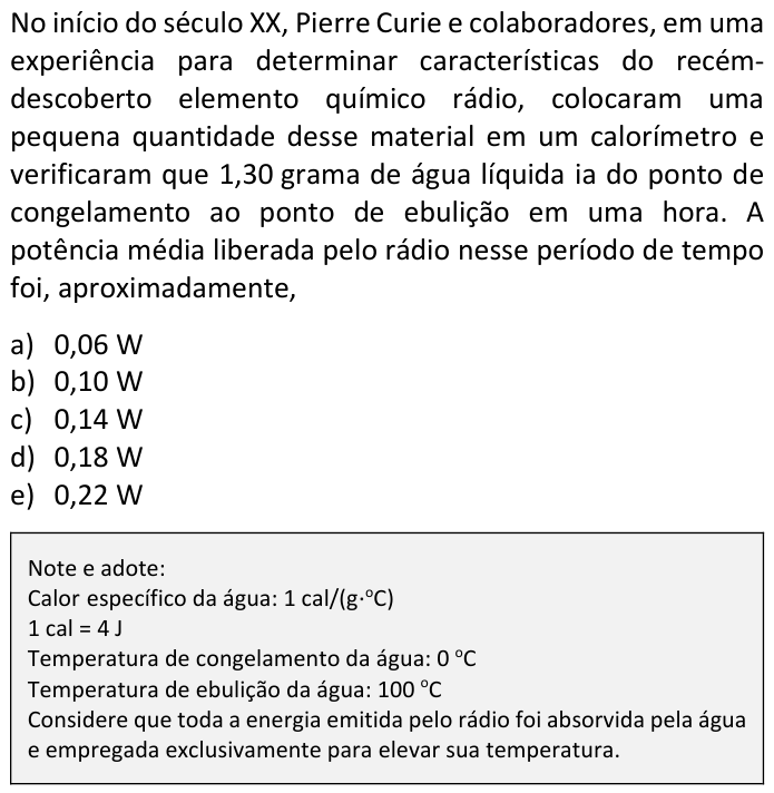 Questão 66 no caderno  da FUVEST 2017