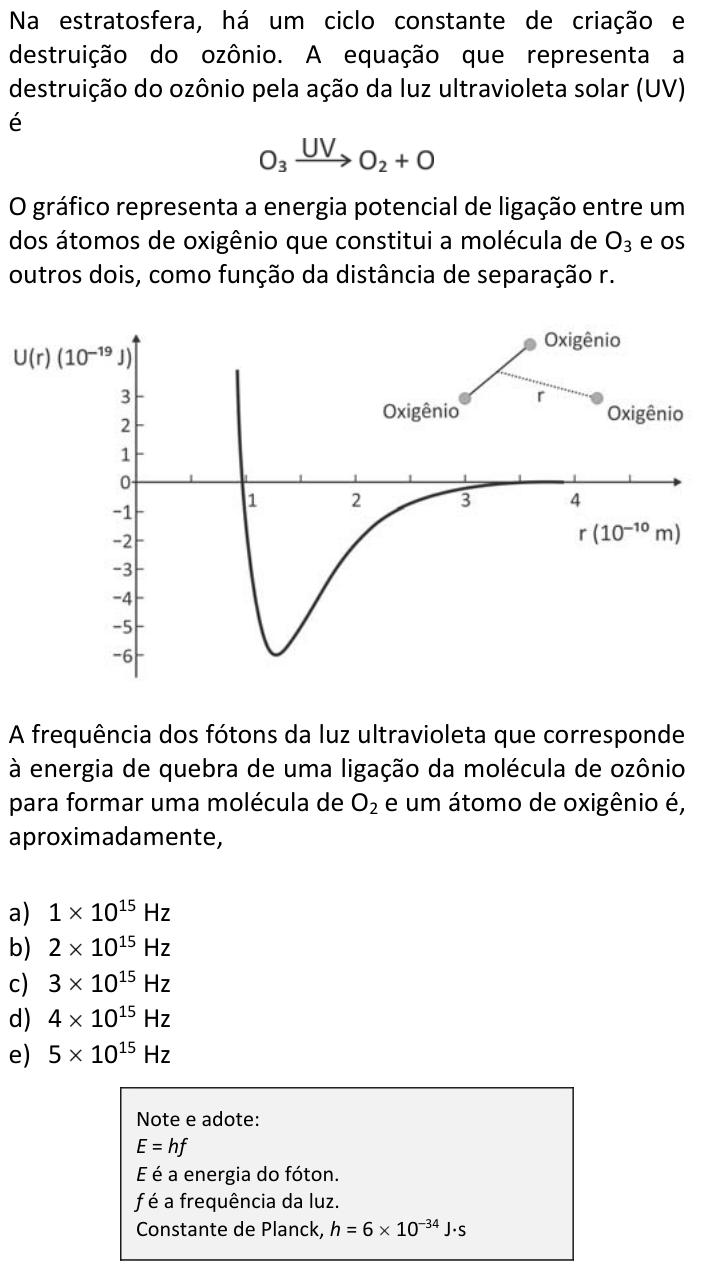 Questão 68 no caderno  da FUVEST 2017