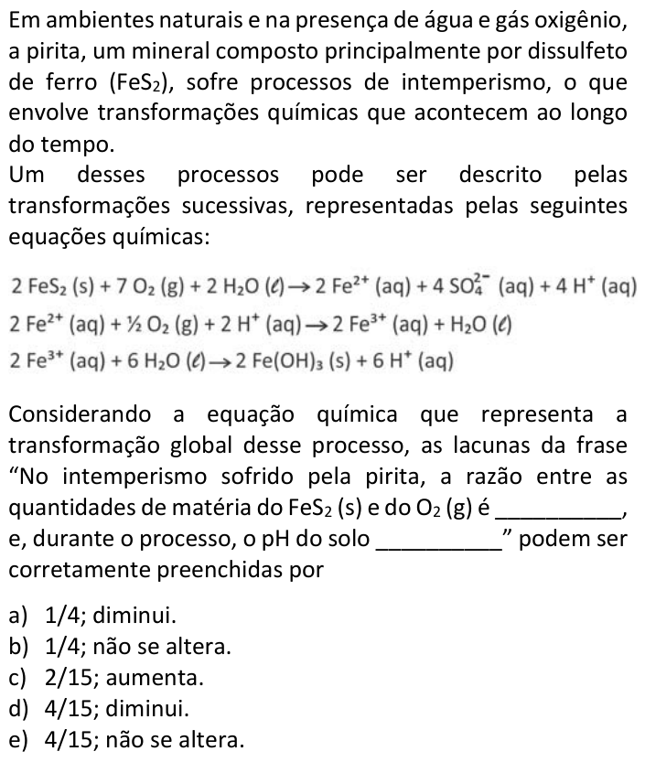 Questão 70 no caderno  da FUVEST 2017