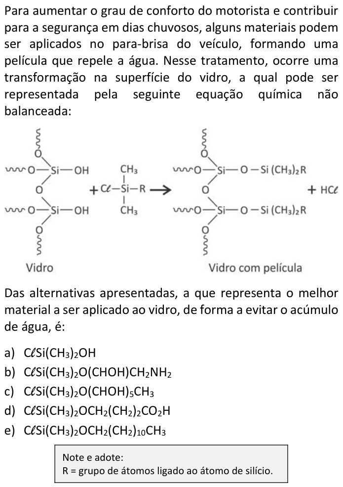 Questão 74 no caderno  da FUVEST 2017