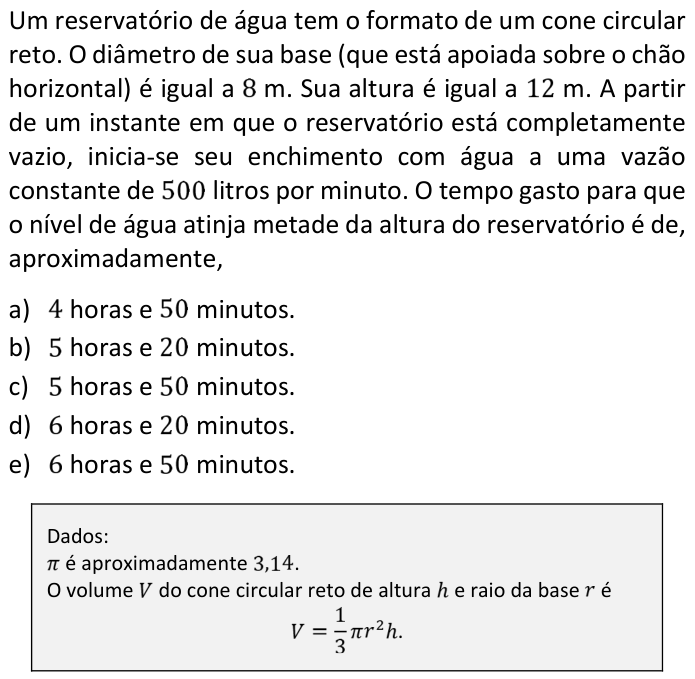 Questão 88 no caderno  da FUVEST 2017