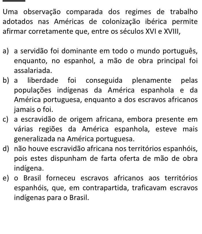 Questão 4 no caderno  da FUVEST 2015