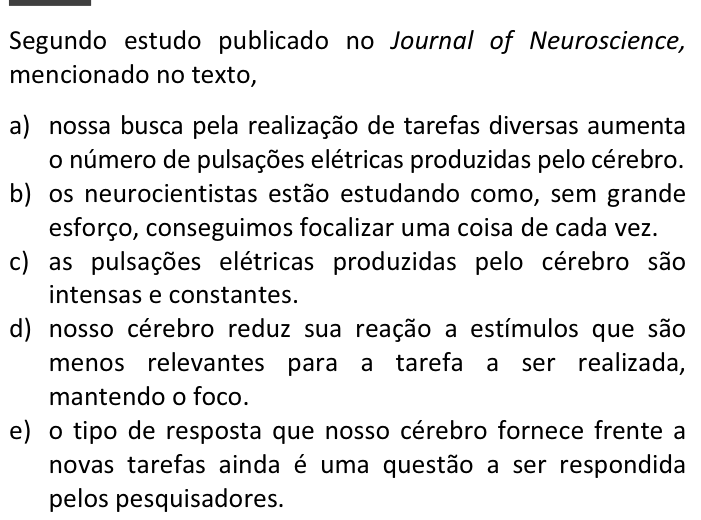 Questão 41 no caderno  da FUVEST 2015
