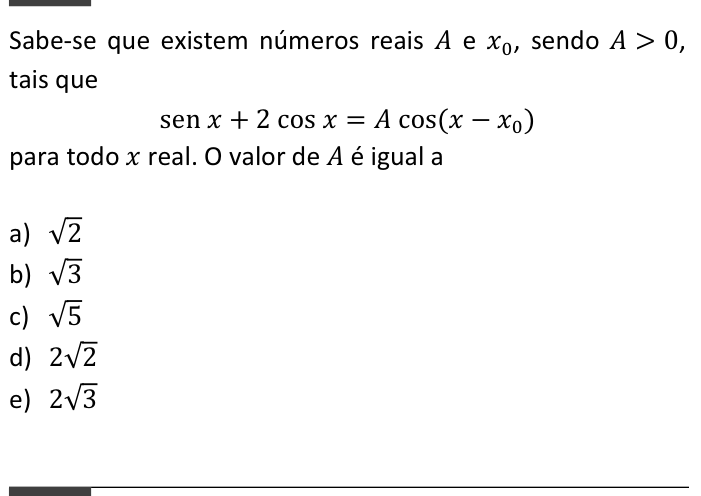 Questão 51 no caderno  da FUVEST 2015