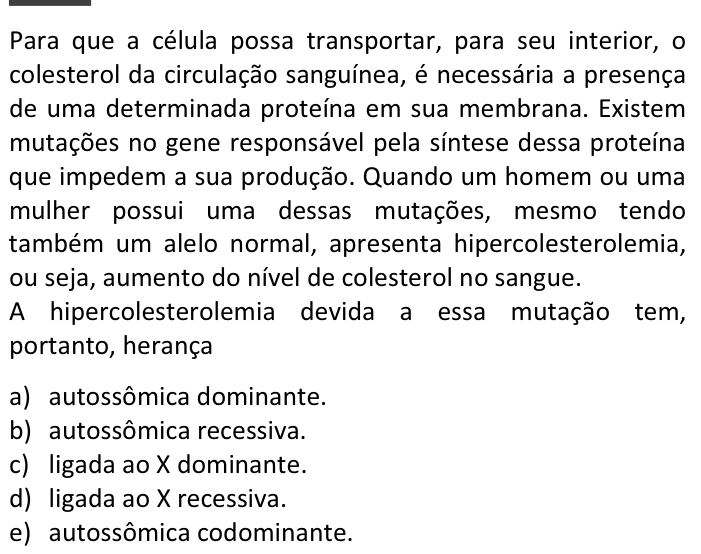 Questão 6 no caderno  da FUVEST 2014