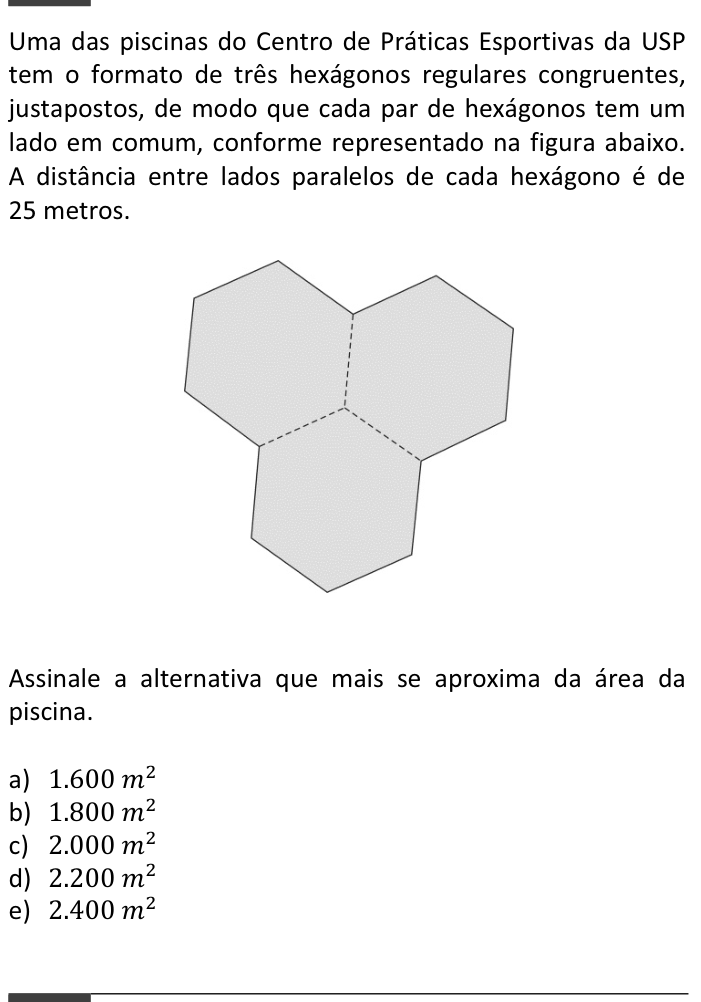 Questão 39 no caderno  da FUVEST 2014