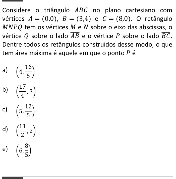 Questão 43 no caderno  da FUVEST 2014