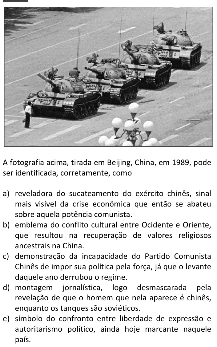 Questão 63 no caderno  da FUVEST 2014