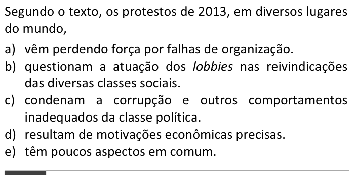 Questão 69 no caderno  da FUVEST 2014