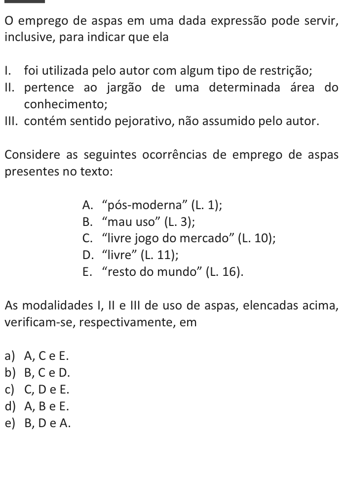 Questão 78 no caderno  da FUVEST 2014