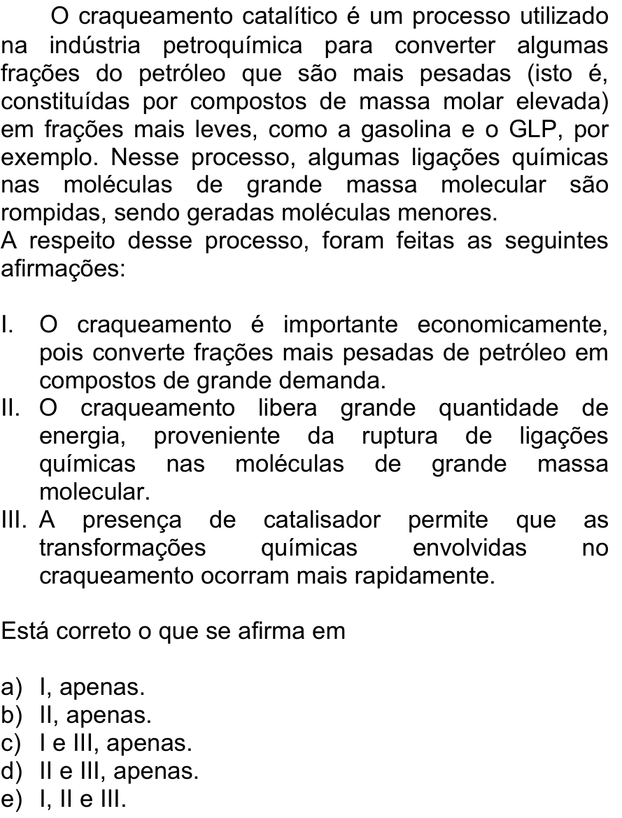 Questão 5 no caderno  da FUVEST 2013