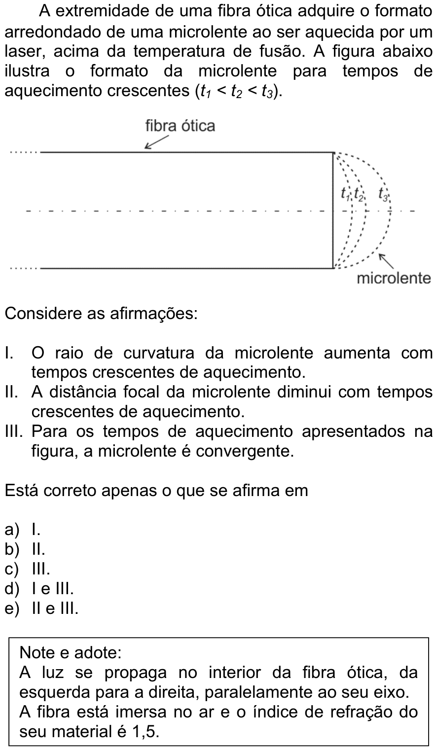 Questão 18 no caderno  da FUVEST 2013