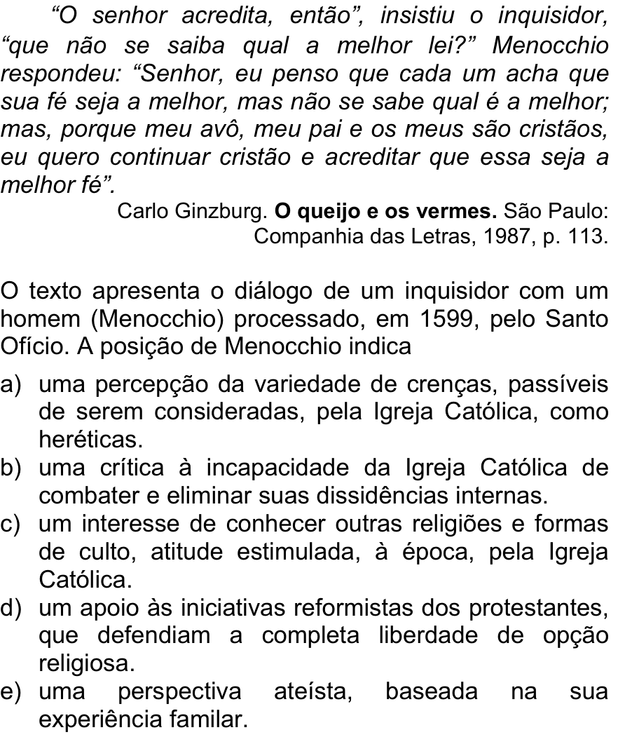 Questão 48 no caderno  da FUVEST 2013