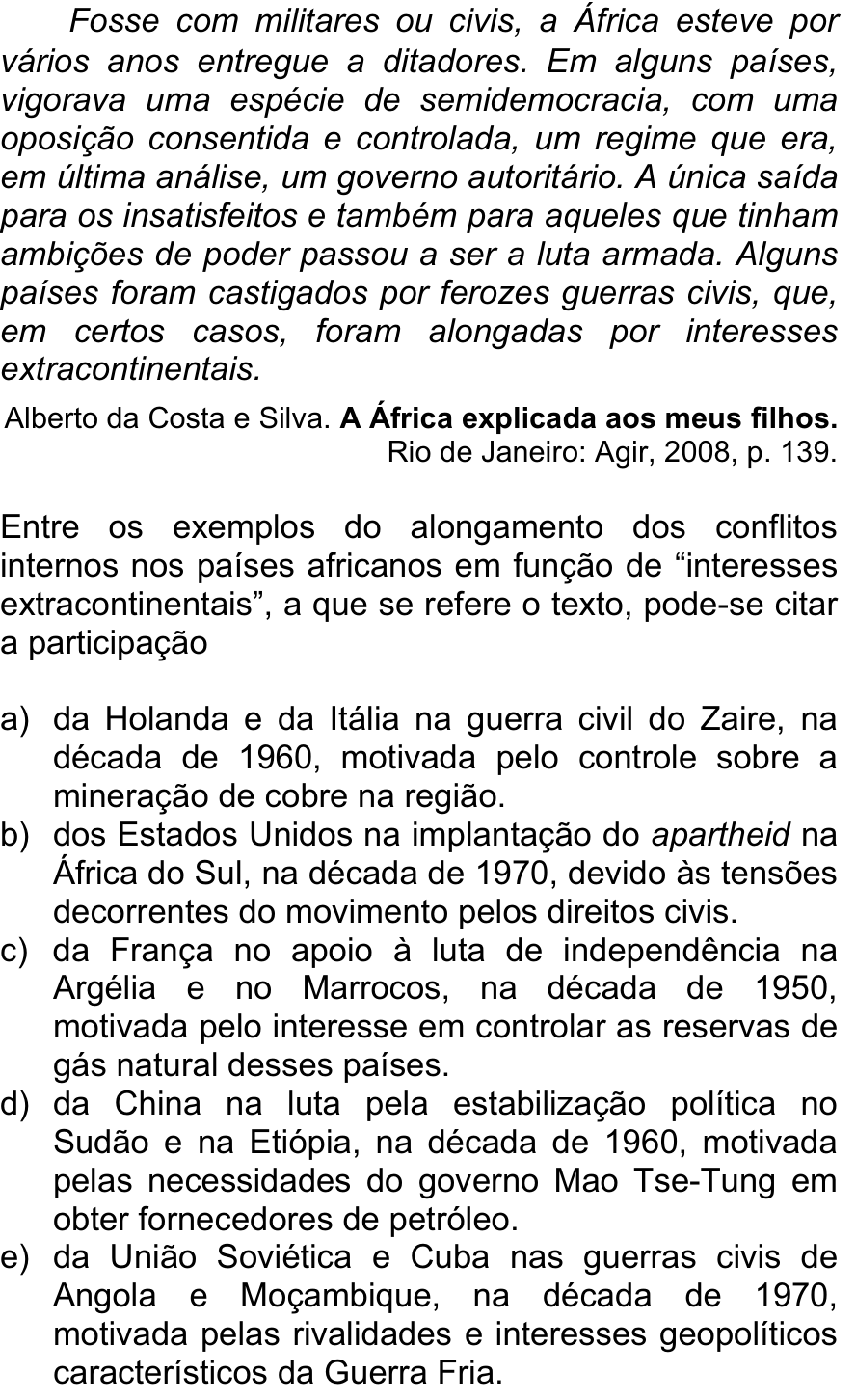 Questão 54 no caderno  da FUVEST 2013