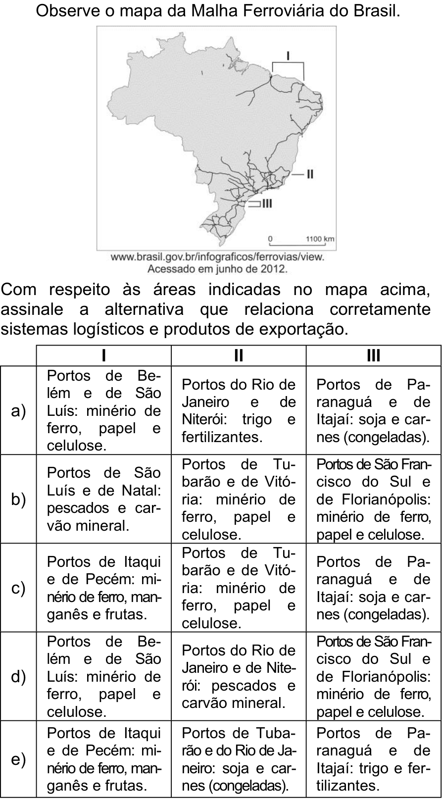 Questão 61 no caderno  da FUVEST 2013