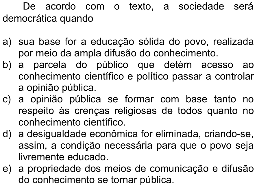 Questão 71 no caderno  da FUVEST 2013