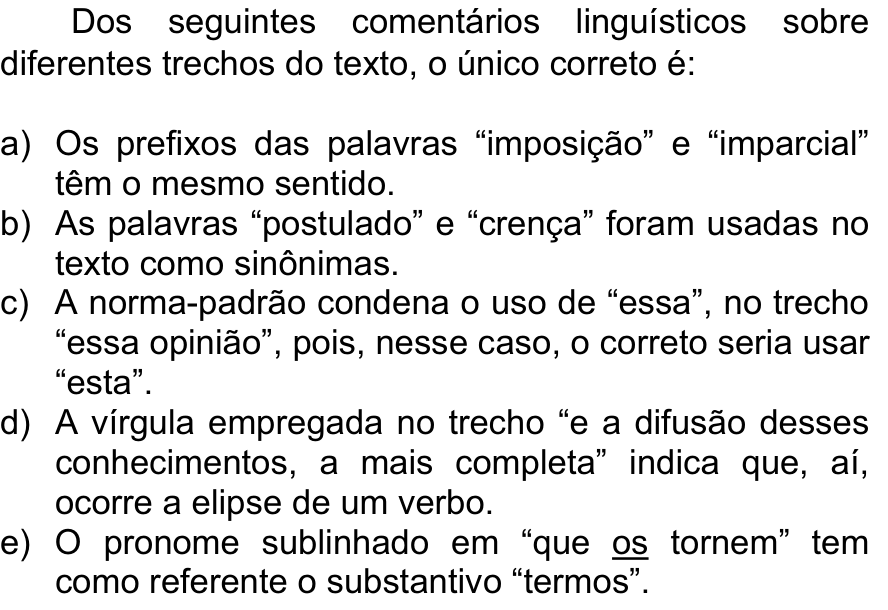 Questão 73 no caderno  da FUVEST 2013