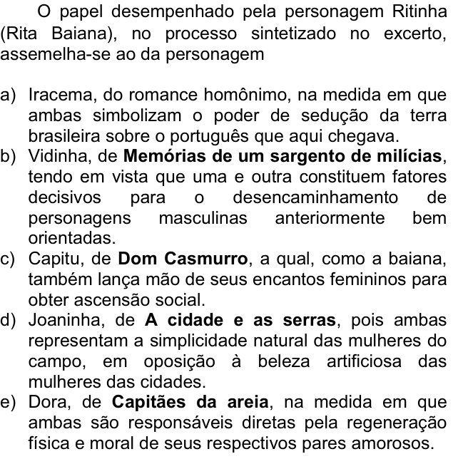 Questão 41 no caderno  da FUVEST 2012