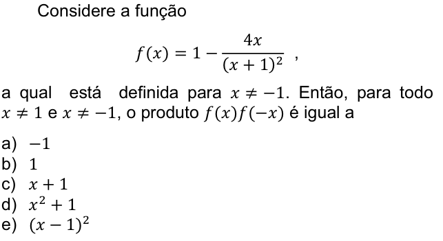 Questão 61 no caderno  da FUVEST 2012