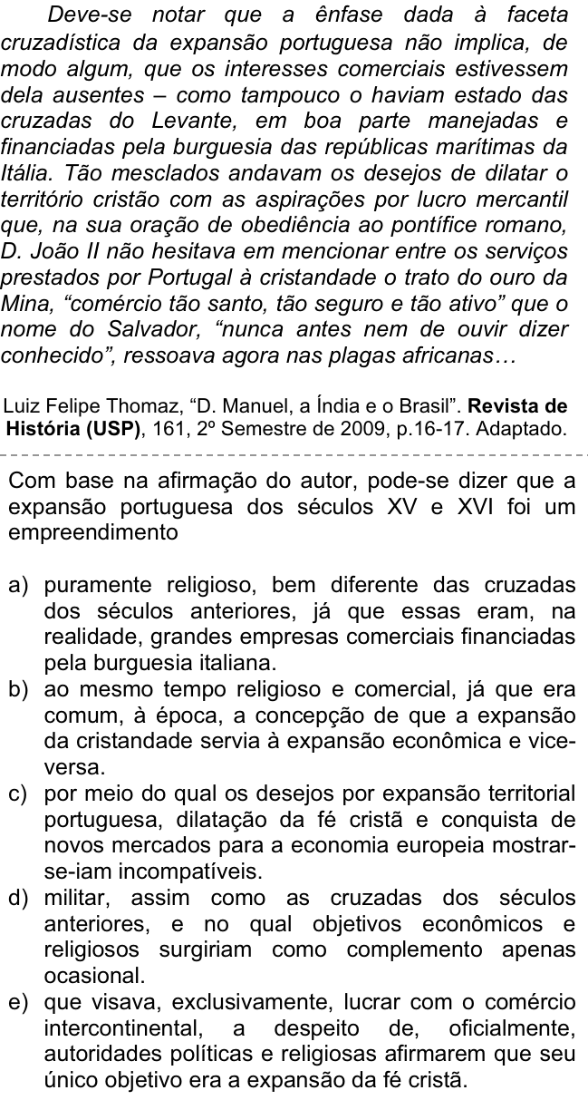 Questão 72 no caderno  da FUVEST 2012