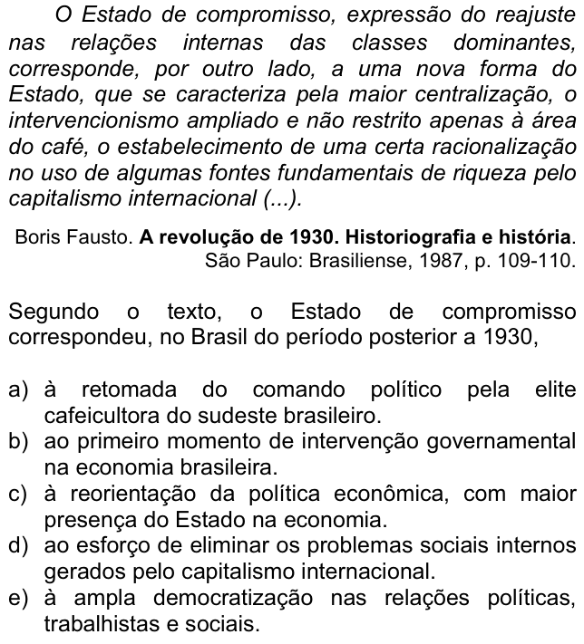 Questão 76 no caderno  da FUVEST 2012