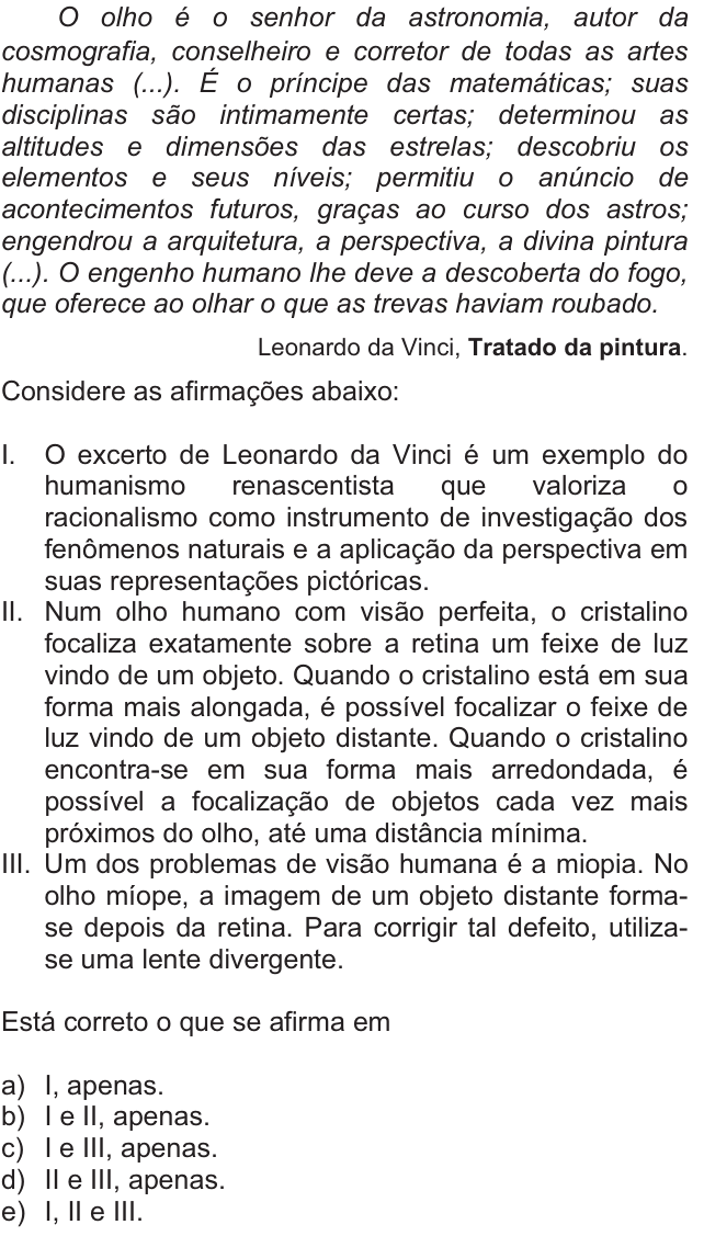Questão 1 no caderno  da FUVEST 2011