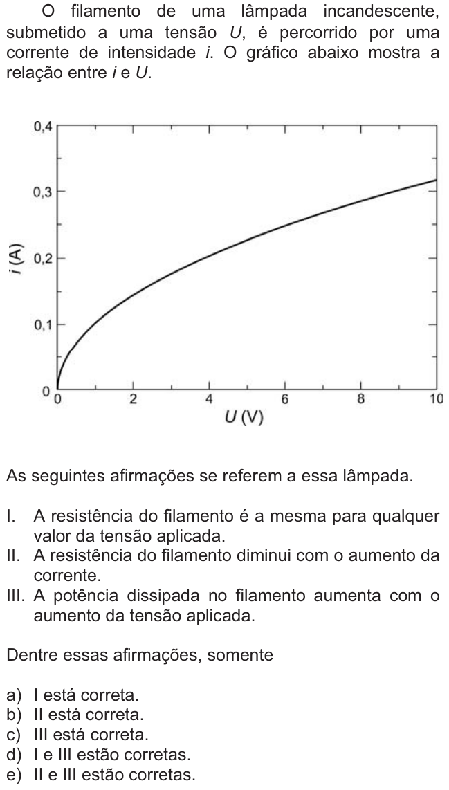 Questão 19 no caderno  da FUVEST 2011