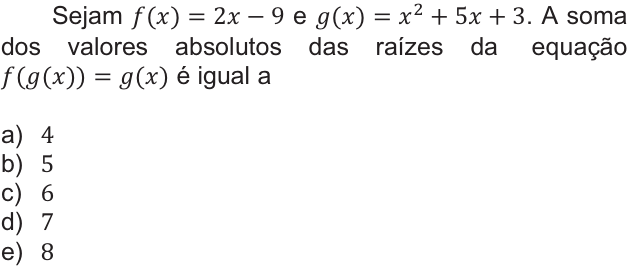 Questão 21 no caderno  da FUVEST 2011