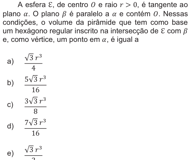 Questão 26 no caderno  da FUVEST 2011