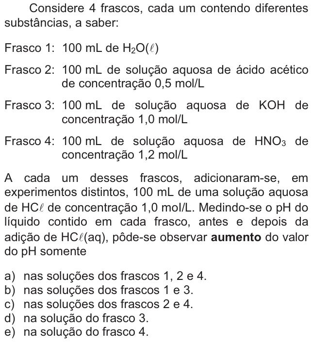 Questão 31 no caderno  da FUVEST 2011