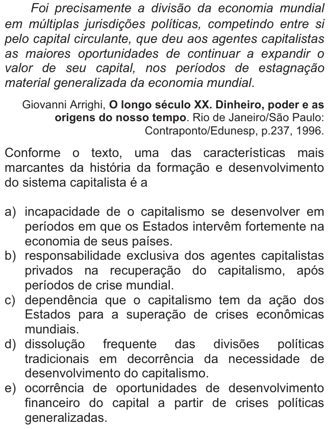 Questão 56 no caderno  da FUVEST 2011