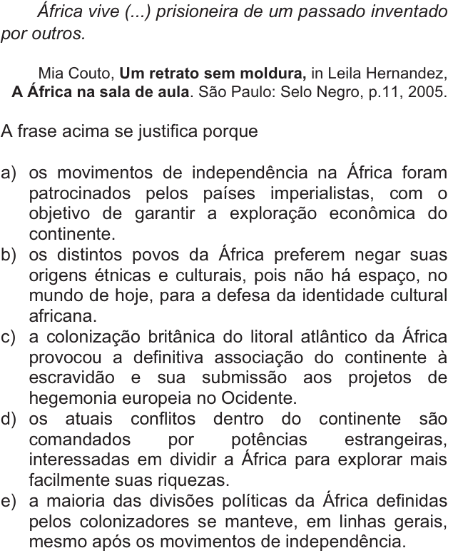 Questão 58 no caderno  da FUVEST 2011