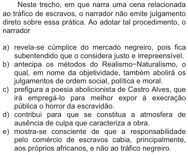 Questão 72 no caderno  da FUVEST 2011