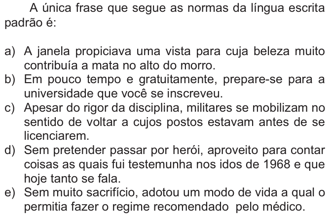 Questão 35 no caderno  da FUVEST 2010