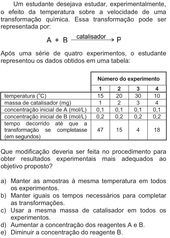 Questão 65 no caderno  da FUVEST 2010
