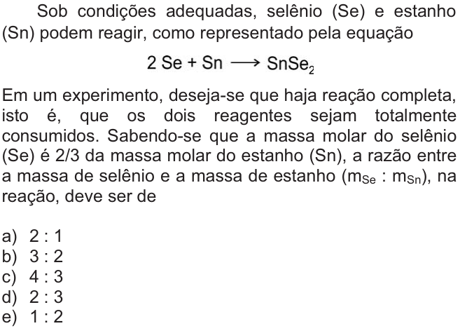 Questão 66 no caderno  da FUVEST 2010
