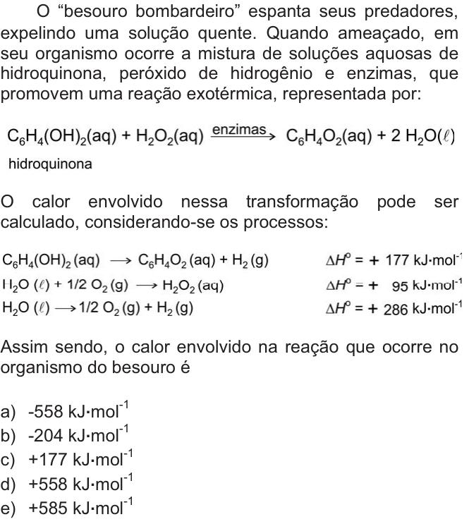 Questão 69 no caderno  da FUVEST 2010