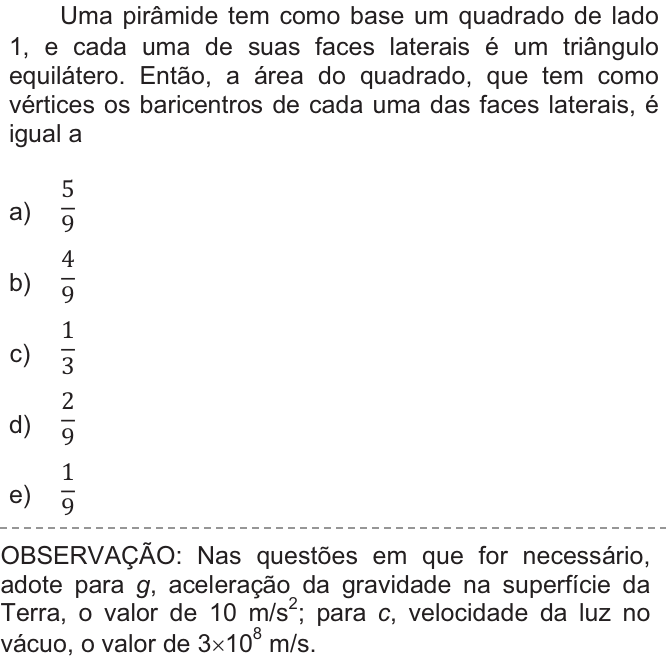 Questão 80 no caderno  da FUVEST 2010