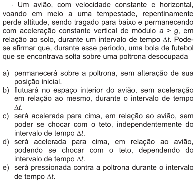 Questão 84 no caderno  da FUVEST 2010