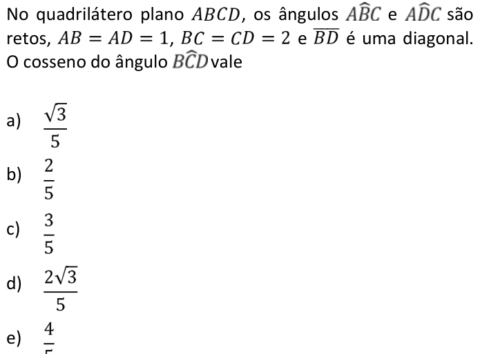 Questão 8 no caderno  da FUVEST 2016
