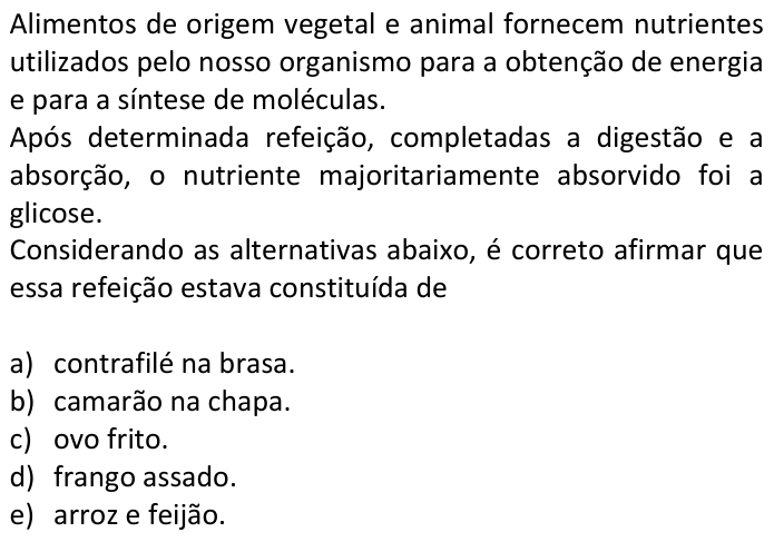 Questão 39 no caderno  da FUVEST 2016